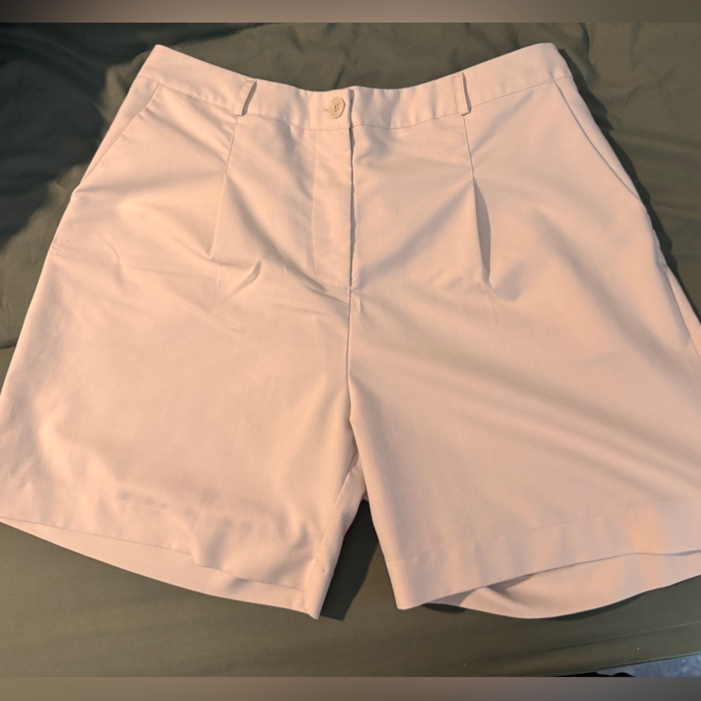 High-Waisted Professional Shorts with Elastic Waistband - XL